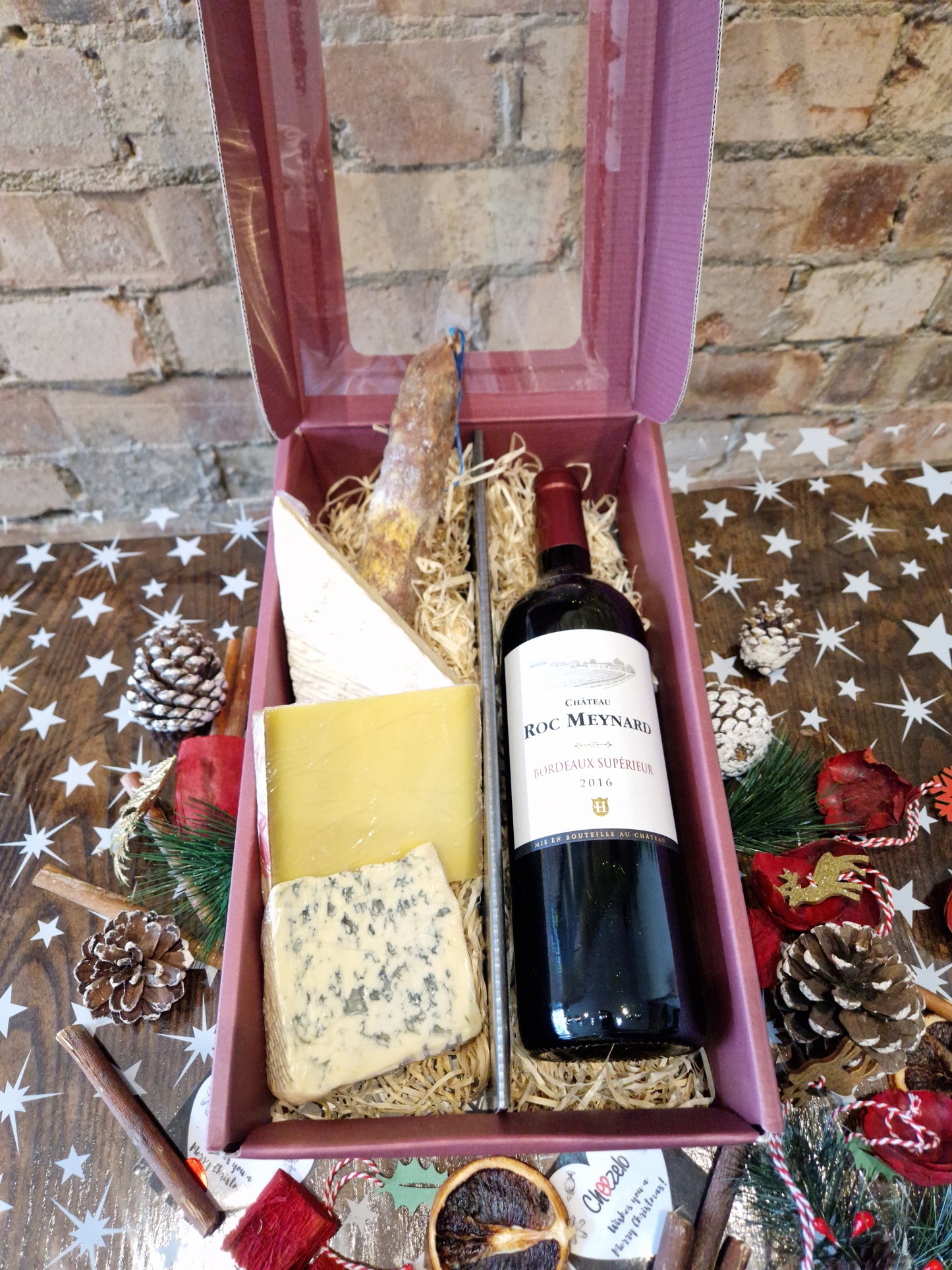 Coffret Cadeau Fromages &amp; Vins Français